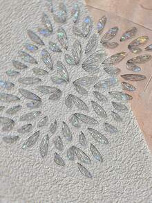 1 件 3D 时尚果冻闪亮翅膀指甲贴纸高品质自粘纸艺术贴纸 DIY 指甲装饰 - 彩色 - 查看 5