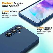 3 Piecescombination Set, 1 Phone Case, 2 Phone Protective Films Compatible With Samsung Galaxy A53/A52/A72/A51/A71/A32/A21/A50/A70/A52S/A73/S20 FE/S24 FE/A06/A16/A26/A36/A56/S21/S22/S23/S25 And Other Models Of High-Definition Screen Protective Film Phone Protective Cases To Prevent Falls Gift For Birthday, Family, Friends Tempered Glass, Phone Screen Protector, Phone Accessories Waterproof Shockproof Anti-Fall Anti-Fall Scratch Resistant Anti-Fingerprint Full Cover - Mobile Phone Film + Mobile Phone Case - View 10
