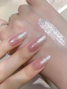 MISS SHAKA 10ml Spring Summer Nails Dream Wedding Dress White Fine Glitter Gel Nail Polish 2025 Whitening Nail Popular Flash Rhinestone Gel Nail Art Nail Supplies