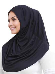 1 件女士水晶亚麻褶皱多功能头巾，透气围巾头带适合日常佩戴 - 彩色 - 查看 12