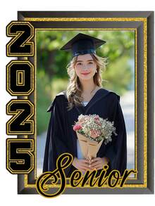 Custom Graduation 2025 Fans With Wooden Handle-4 Styles,Photo Fans, 2025 Graduation Fans, Class Of 2025, Senior 2025 Fans, Fan On A Stick - Multicolor - View 9