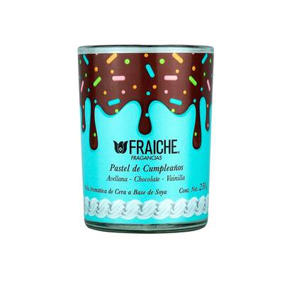 VELA AROMATICA DE CUMPLEANOS 250 G
