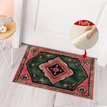 1 tấm thảm chống trượt phòng tắm họa tiết Boho cổ điển, chất liệu cashmere giả, đồ trang trí bằng vải nhung mềm mại, thích hợp cho phòng tắm, lối ra vào, nhà bếp và các dịp khác, có thể giặt bằng máy, chống trượt, đồ trang trí hàng ngày, đồ trang trí tiệc theo chủ đề, quà tặng cho ngôi nhà ấm áp, đồ trang trí sàn nhà, có thể dùng làm quà tặng, đồ trang trí lối vào, đồ trang trí phòng tắm, nhà bếp, thảm nhà bếp - Nhiều màu - Xem 2