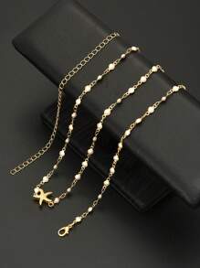 17KM 1pc Women's Belt, Bridal Waist Chain, Elegant Shiny Bohemian Colorful Gemstone Textured Waist Chain, Matching Dress, Gown, Wedding, Party, Festival Fall, Autumn,