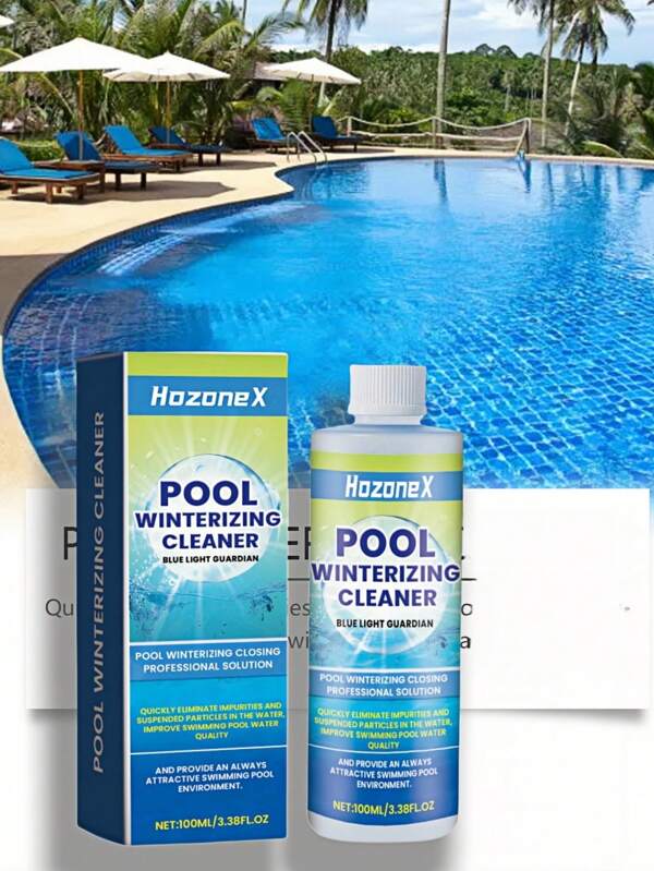 1pc100ml Swimming Pool Water Quality Clarifier - A Cleaning Agent Used To Improve The Water Quality Of Household/Public/Outdoor Swimming Pools, Quickly Removing Impurities And Suspended Particles In The Water To Enhance The Water Quality Of The Swimming Pool. Essential For Home/Outdoor/Party/Summer Swimming