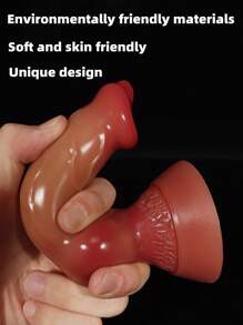 18cm Bunter langer magischer hündchenförmiger Monster Stick Silikon-Dildo, realistisch, tierähnlich, weich und glatt, hautfreundlich, geruchlos, ungiftig, Analdehner, unisex, manuelle Anus-Masturbator, Vagina-Stimulator, Erwachsenen-Erotikprodukte, Sexspielzeug für Anfänger, Frauen/Männer