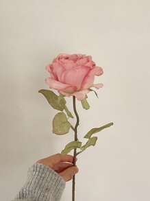 1/3pcs 19.7inch Long Stem Rose Artificial Flower, Burnt Rose, For DIY Flower Wall, Scene Layout, Living Room And Bedroom Vase Floral Art, Wedding, Party, Garden Decoration, Table Centerpiece, Home Decor,Room Decor,Bedroom Decor,Mother's Day Gifts, Birthday, Graduation Decoration, Back To School Season