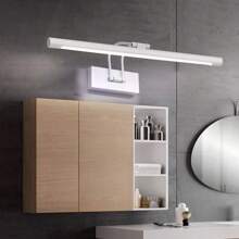 Barre lumineuse murale de salle de bain de 50 cm, montée sur bras articulé. Luminaire décoratif pour miroir de salle de bain, variateur 3 couleurs avec interrupteur à mémoire, 15W. Convient pour la salle de bain, le salon, la chambre, le couloir, la salle d'exposition/de lecture/à manger/bar/chambre/café/salle à manger/magasin de vêtements/salon/musée