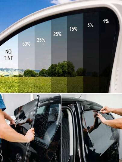1Roll 5/15/25/35/50/70 Percent VLT Window Tint Film Glass Sticker Sun Shade Film For Car UV Protector Foils Sticker Film Room Decor Wall Decor Wall Sticker Stickers Personalised Stickers