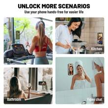 1 pieza Soporte magnético para teléfono con adhesivo, 24 piezas Ventosa súper adherente, material de silicona, adecuado para múltiples escenarios, se puede adjuntar a paredes, vidrio y otras superficies, fácil de transportar, tamaño 3,54 pulgadas x 2,36 pulgadas, se adapta a la mayoría de los teléfonos