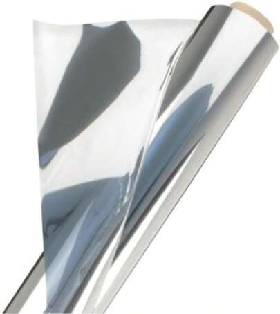 Película Controle Solar Prata Espelhado janelas e portas , insulfilm  0,50 cm largura x 03 mts comprimento