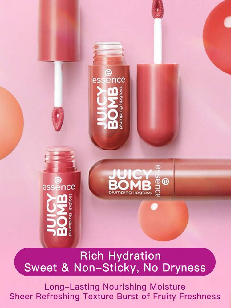 Essence JUICY BOMB Plumping Lipgloss 07 Cool Sweet Litchi - 2.6ml