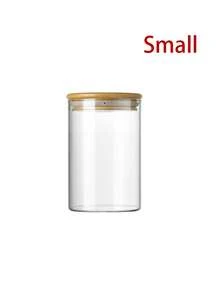 1pc High Borosilicate Heat-Resistant Glass Airtight Canister, Transparent Round Glass Kitchen Food Storage Jar With Lid For Snacks, Dry Foods, Coffee Beans - 透明 - 查看 15