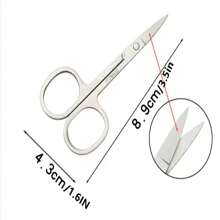 Men's And Women's Facial Hair Small Beauty Scissors - Eyebrow, Nose Hair, Beard, Beard, Eyelash, Ear Repair Kit - Children's And Students' Scissors For Safe Head Cutting