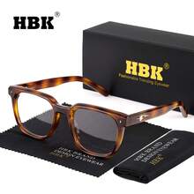HBK 时尚光学镜架新款 TR90 方形大框复古艺术装饰休闲透明眼镜男女通用，户外旅行假日街头摄影购物节礼物 - K39922 - 查看 26