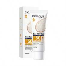 BIOAQUA Crema aislante multiefecto de 50g de pulpa de arroz cruda - Protección UV y Humectante | Suaviza y reafirma | Para todo tipo de pieles - Blanco - Ver 10