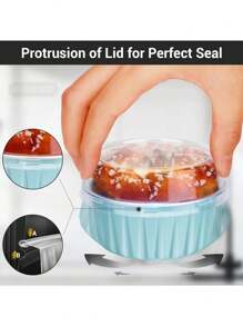 10pcs Mini Aluminum Foil Baking Cups With Lids, Caramel Pudding Paper Cups, Cake Molds Suitable For Party, Gifts, Birthday