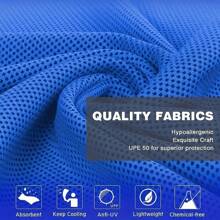 1pc Unisex Cooling Hooded Towel, UV Protection Quick Drying Cooling Towel, Suitable For Neck, Face, Head And Shoulder, Suitable For Sports, Camping, Exercise, Cycling, Golf, Running, Hiking And Fishing