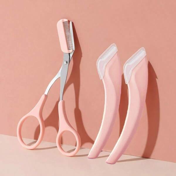 Crescent Wenkbrauwtrimmer met Wenkbrauwtrimmer Kam Macro Blade - Gespecialiseerde Wenkbrauwschraper voor het Trimmen van Wenkbrauwen en Beauty Tools