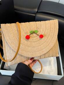 1 Piece Of Customized Popular Solid Color Fashion Shoulder Bag, Versatile Item, Fashionable Darling, Suitable For Mother'S Day Gift For Mom, Suitable For Women To Go Out, Travel, Shopping, Dating Daily Use. Customized Personalized Name Or Holiday Information - Multicolor - View 3