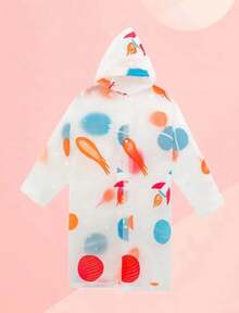 Impermeable de alta calidad para niña material resistente diseño elegante protección lluvia facilita movimiento colores surtidos cómoda y ligera para actividades escolares - Rojo - Ver 1