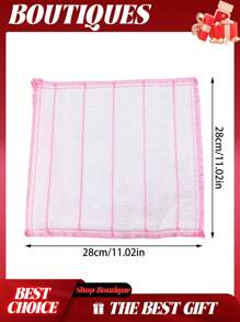 10pcs Thickened Dishcloth For Dry And Wet Cleaning; Kitchen Cleaning Rag; Dish Towel.