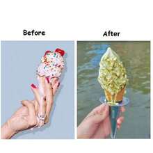 5 Anti Drip Cone-Shaped Ice Cream Racks, Multiple Colors, Anti Drip Ice Racks, Frozen Snack Racks, Popsicle Racks, Ice Cream Tools - Multicolor - View 4