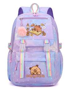 2025 高品质尼龙背包 - 大容量，多口袋设计，拉链开合，可调节肩带，轻便，适合商务、旅行、户外、学校、休闲使用 - 男女通用，旅行背包 | 趣味设计 | 轻便背包 - 彩色 - 查看 9