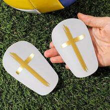 1 par de mini espinilleras de fútbol, esquineras protectoras Thick para adultos - Adecuado para todas las estaciones - Multicolor - Ver 1