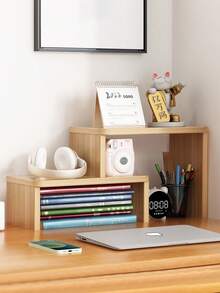 1PCScalable Long And Short Desktop Layered Storage Desk With A Simple Multifunctional Small Storage Rack And An Elevated Shelf - Multicolor - View 12