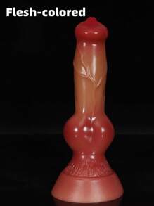 18cm Bunter langer magischer hündchenförmiger Monster Stick Silikon-Dildo, realistisch, tierähnlich, weich und glatt, hautfreundlich, geruchlos, ungiftig, Analdehner, unisex, manuelle Anus-Masturbator, Vagina-Stimulator, Erwachsenen-Erotikprodukte, Sexspielzeug für Anfänger, Frauen/Männer