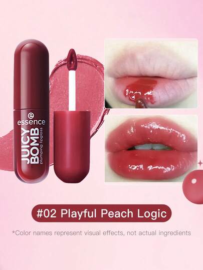  Brillo labial voluminizador JUICY BOMB de Essence 02 Cheeky Cherry - 2,6 ml