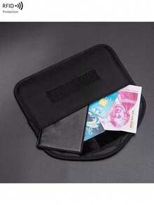 New Cross-Border Car Key Signal Shielding Bag, Anti-Theft RFID Blocking Phone Signal Isolation Pouch Purse Essentials - Black - View 12