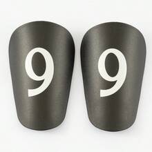 1 Pair Mini Master Black No. 9 Thicker Football Shin Guards, Adult Insert Style Leg Protection - Durable Mini Football Shinguards Suitable For All Seasons - Multicolor - View 9