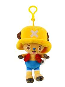 ONE PIECE 12 estilos de muñecos de peluche genuinos de ONE PIECE Monkey D Zoro, Chopper, Ace - Juguetes de peluche del Rey Pirata, lindos llaveros con colgantes, figuras de anime Kawaii, juguetes de peluche para coleccionar, regalos para cumpleaños y festivales de niños, 14cm/5,5 pulgadas