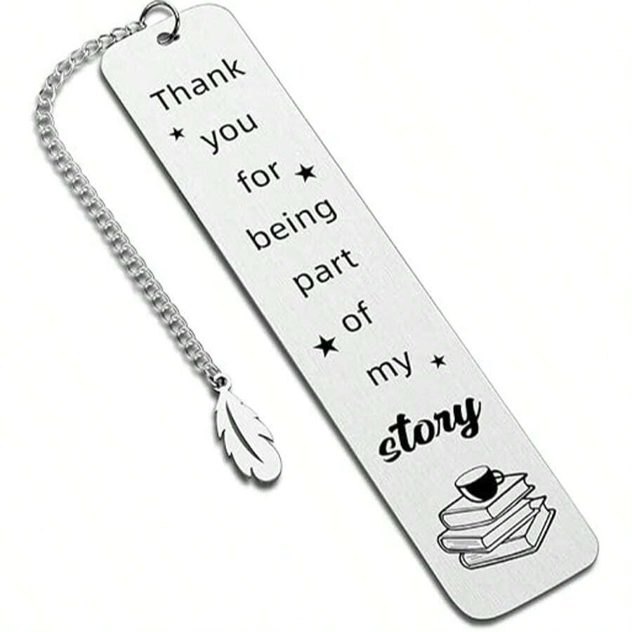 金属雕刻书签，爱书人书签，适合女性、男性、青少年男孩和女孩，阅读配件书签礼物，适合返校、毕业、退休、感恩节和圣诞节（3 种款式） - 銀色 - 查看 1