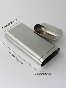 1 hộp đựng xì gà bằng thép không gỉ tùy chỉnh, hộp giữ ẩm xì gà di động có chữ hoặc chữ cái được cá nhân hóa, bình đựng rượu dung tích nhỏ - Nhiều màu - Xem 5