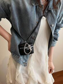 FRIFUL Bolsillo de mujer de PU estilo cubo, monedero simple, bolsa de maquillaje, estuche para audífonos, portastarjetas, portallaves, organizador de joyas, adecuado para compras, citas, viajes a la playa, regalo para mujeres - Billetera mini, monedero, billetera de muñeca, monedero - Multicolor - Ver 5