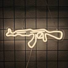 Indicator neon în formă de armă/cuțit/sabie - lumină policromatică - Vizualizare 21