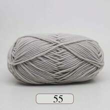 1pc 5-Ply Milk Yarn, Crochet Knitting Thread, Suitable For DIY Weaving Bags, Scarves, Hats, Sweaters, Dolls, 50g/Pc (Packaging Random)