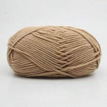 1pc 50g 5-Stranded Cotton Yarn, Suitable For DIY Weaving Bags, Scarves, Hats, Sweaters, Home Textiles