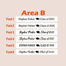 1pc Customized Wooden Fan, Graduation Gift For Bachelor Degree 2025 Graduates - Apricot - View 9