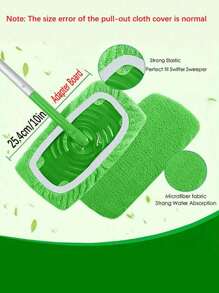 3pcs Compatible Mop Cloth Washable Reusable Mop Flat Mop Replacement Cloth Cover