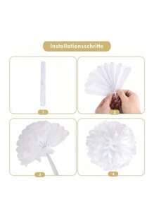 17pcs/16pcs Wedding Party Decor Paper Flower Balls, Khaki, Beige, Olive Green Paper Pom Poms, Birthday Party Background Decoration Balls, Suitable For Festivals, Anniversaries, Wedding, Valentine's Day Decorations Mother's Day Graduation