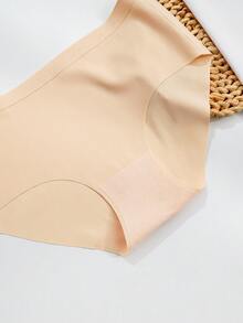 5条/包 女士无缝丝滑柔软三角裤，纯色舒适弹力三角裤，适合贴身穿着和日常使用