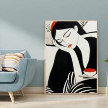 1/3PCS Optional Frame Posters Wall Arts Modern Women's Freedom And Freedom Series Theme Fashion Popular Studio Room Home Decoration ,Wall Art With Frame