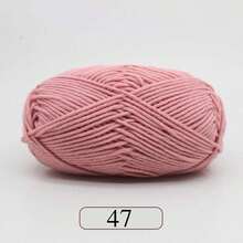1pc 5-Ply Milk Yarn, Crochet Knitting Thread, Suitable For DIY Weaving Bags, Scarves, Hats, Sweaters, Dolls, 50g/Pc (Packaging Random)