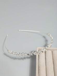 1pc Minimalist Crystal Crown Teen/Tween Hairband - Multicolor - View 10