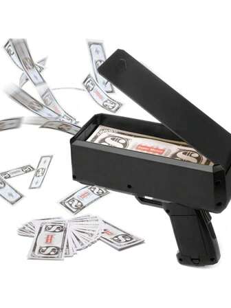 Money Gun Shooting, Toy Gun, Prop Backup Cash Gun, Suitable For Movies, Games,For Parties, For Toy Guns, For Wedding Atmosphere Enhancement, For Family Gatherings,For Bars, For Celebration Banquets
