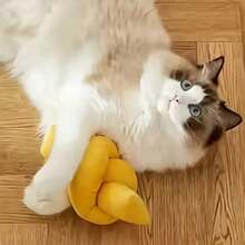 1 pieza Muñeco de peluche con sonido para masticar para mascotas, bola con catnip para rascar para cachorros y gatitos